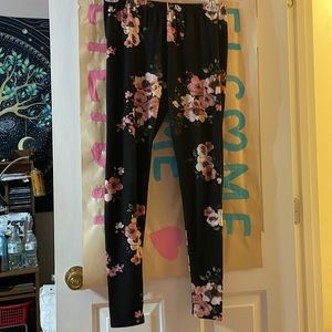 floral womens leggings